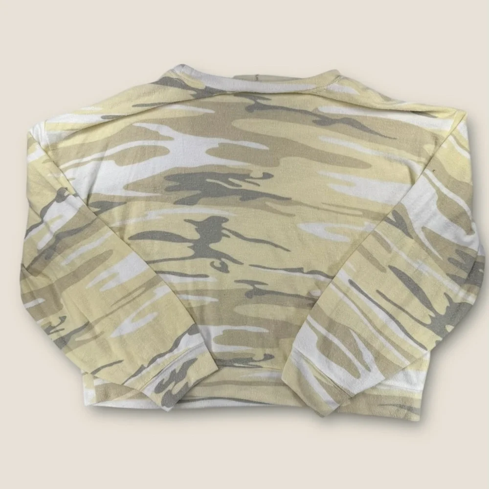 Z Supply Camouflage Sweatshirt - Cream tan and yellow - Picture 7 of 7